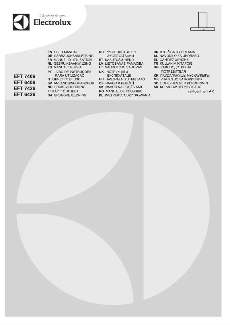Page n°1 - Manuel utilisateur Electrolux EFT7406/S