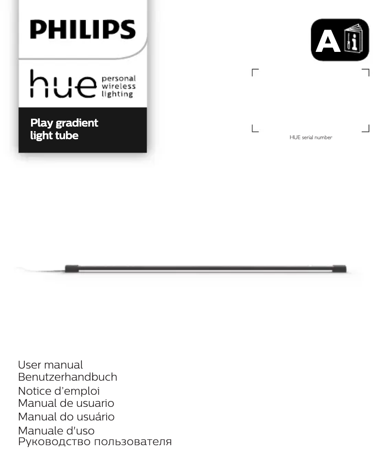 Page 1 de la notice Manuel utilisateur Philips Hue Play Gradient Light Tube