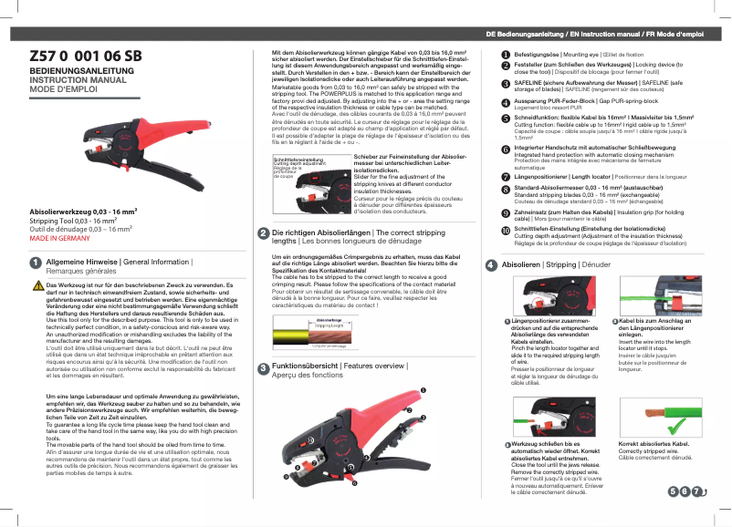 Page n°1 - Manuel utilisateur Wiha 42062