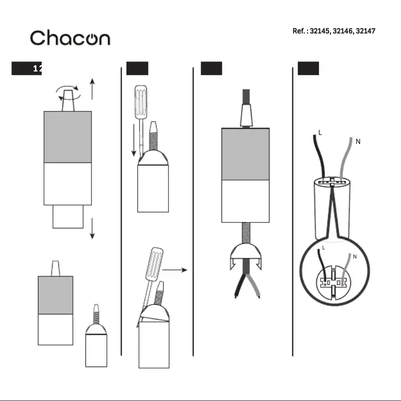 Page 1 de la notice Manuel utilisateur Chacon 32146