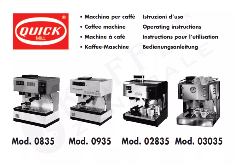 Image de la première page du manuel de l'appareil 02835