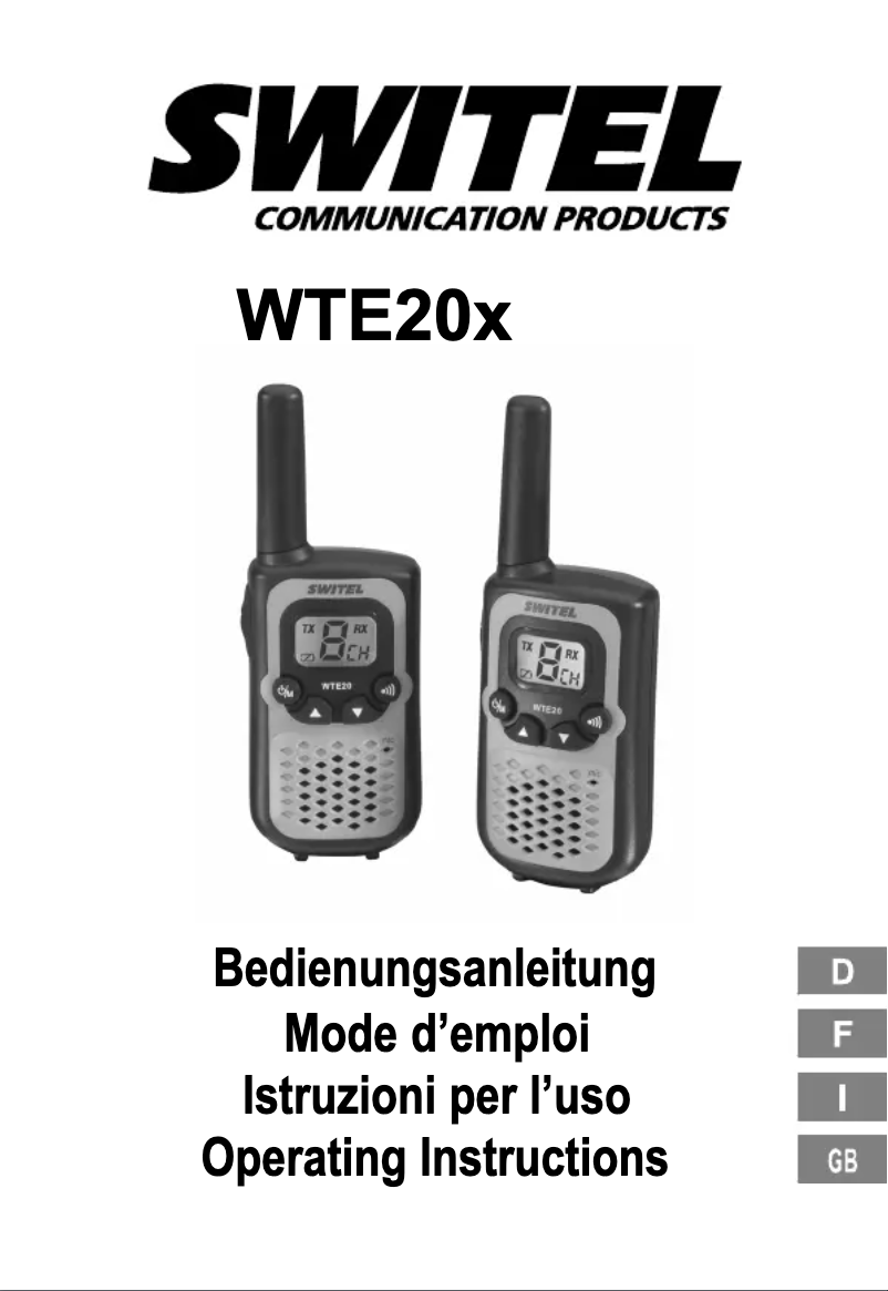 Imagen de la primera página del manual del dispositivo WTE203