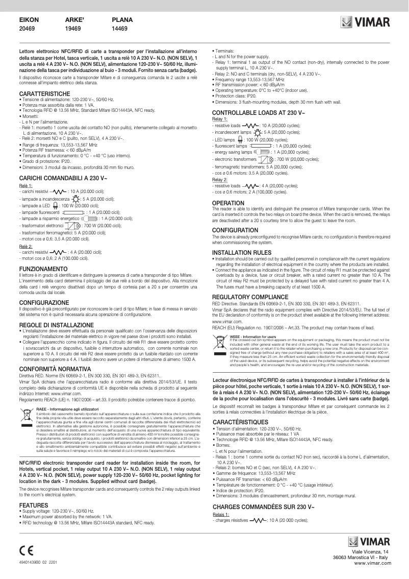 Image de la première page du manuel de l'appareil 20469.B