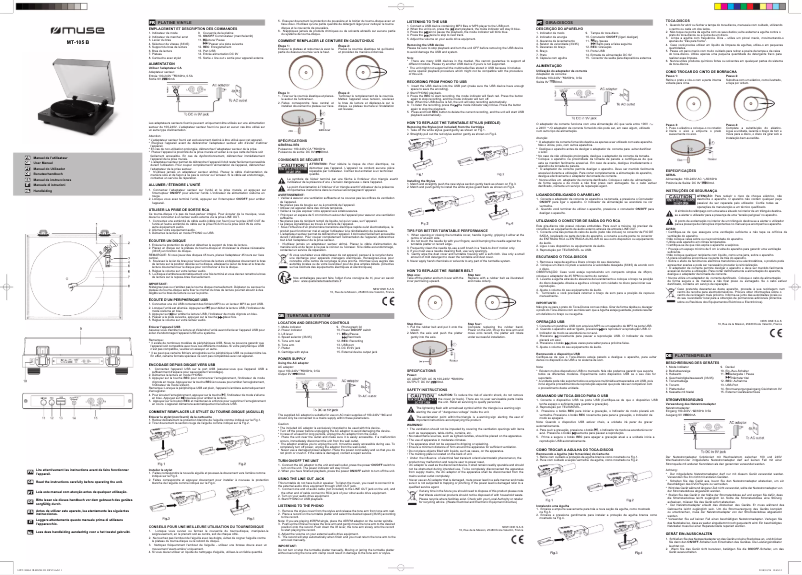Image de la première page du manuel de l'appareil MT-105 B