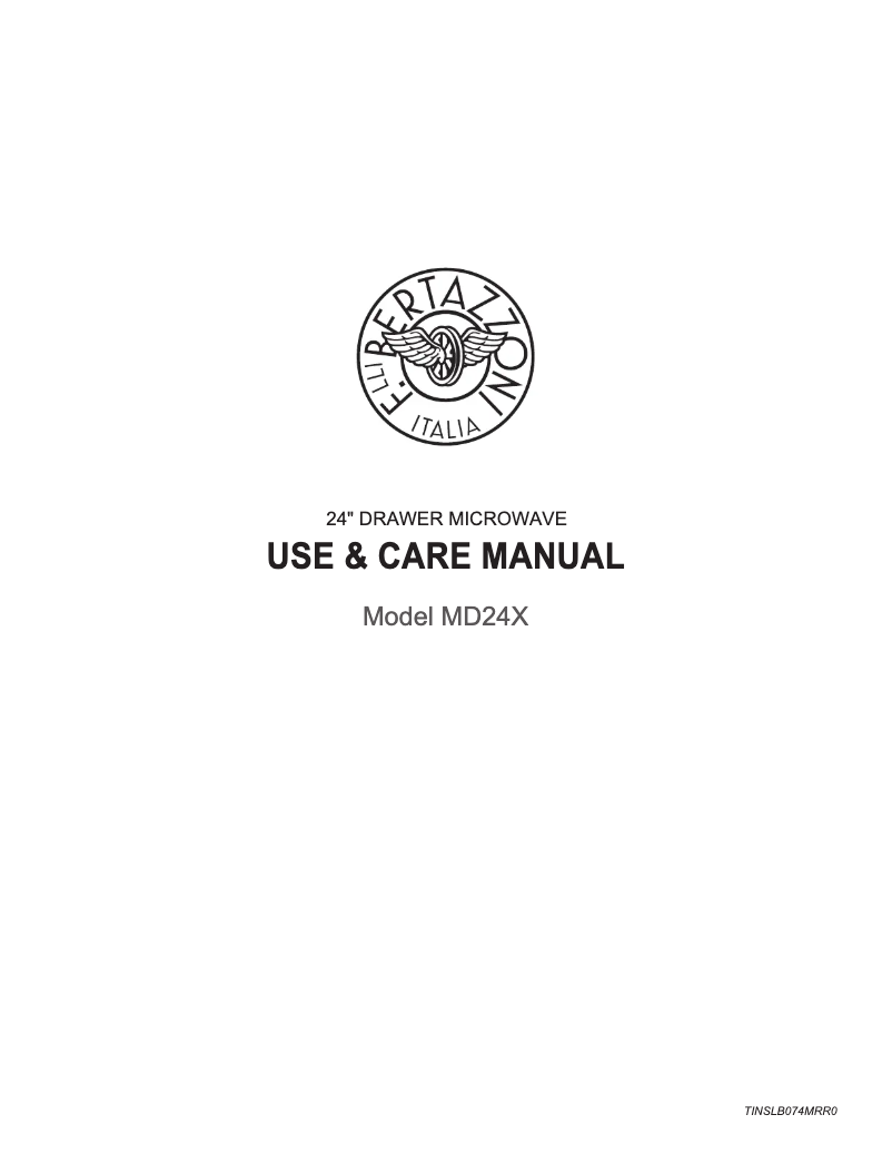 Image de la première page du manuel de l'appareil MD24X
