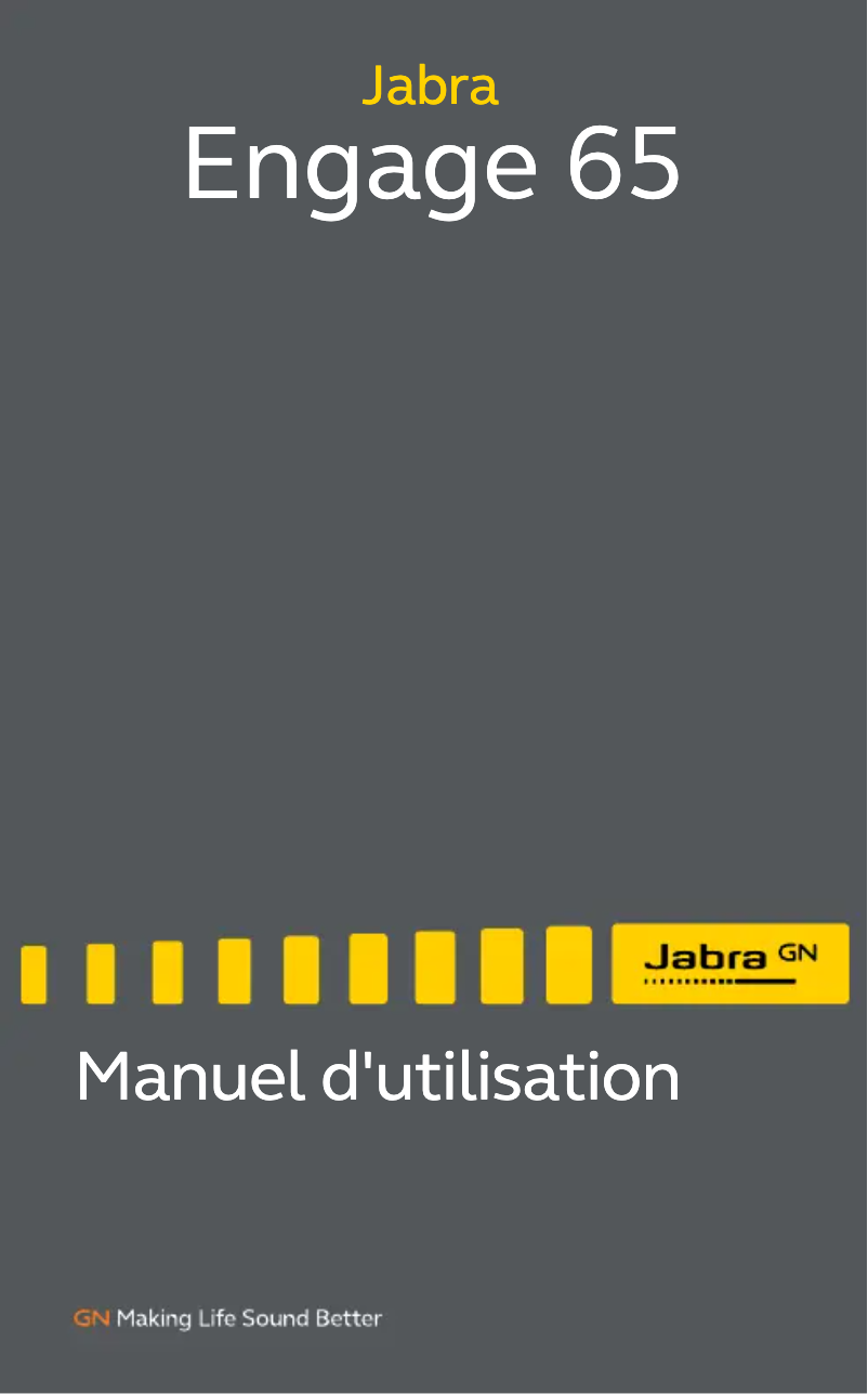 Page n°1 - Manuel utilisateur Jabra Engage 65 Convertible