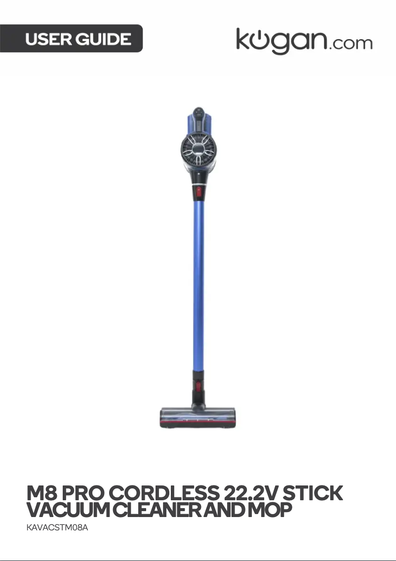 Page 1 de la notice Manuel utilisateur Kogan M8 Pro Cordless