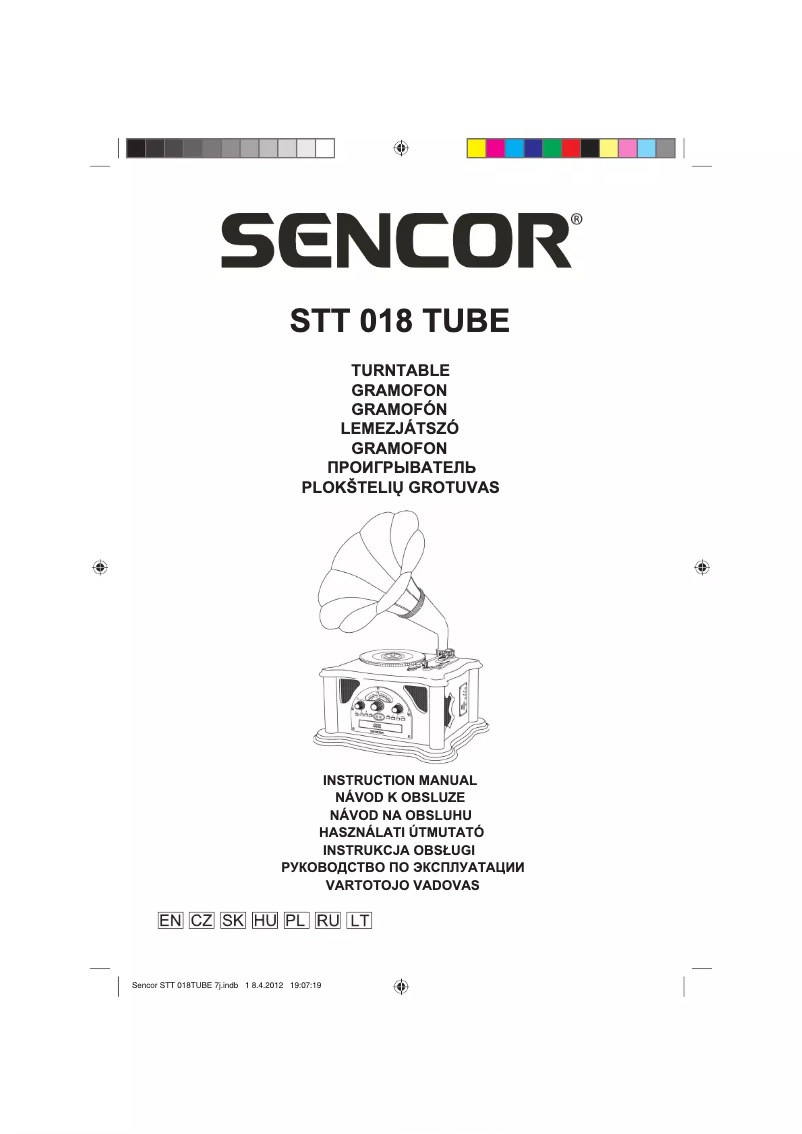 Page n°1 - Manuel utilisateur Sencor STT 018 TUBE