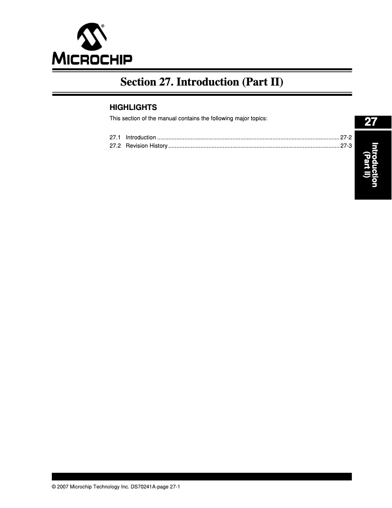 Page 1 de la notice Manuel utilisateur Microchip PIC24HJ64GP210