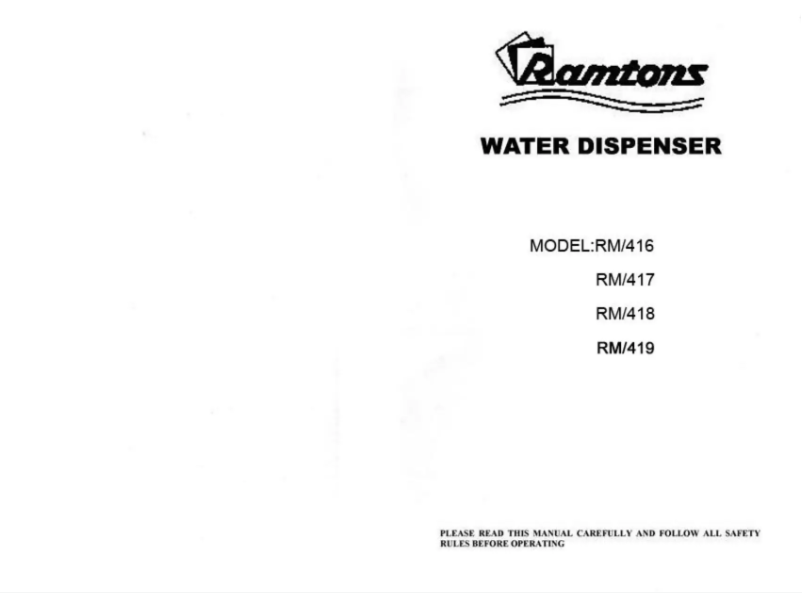 Page 1 of the manual User Manual Ramtons RM/418