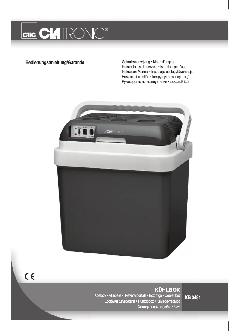 Página 1 del manual Manual de usuario Clatronic KB 3481