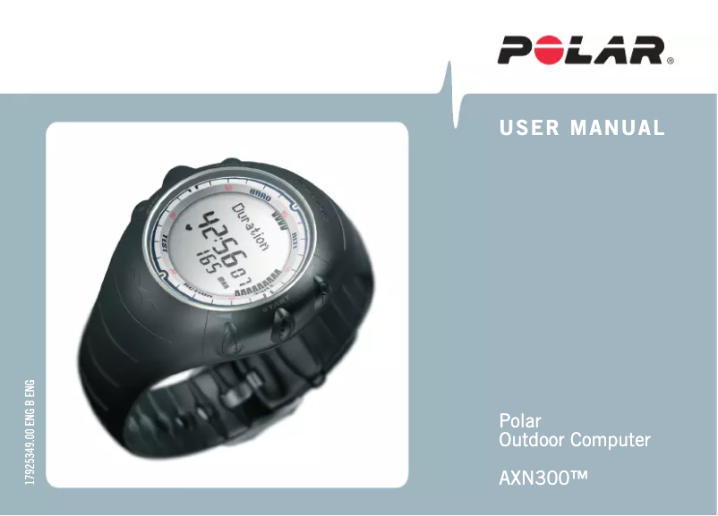 Page 1 de la notice Manuel utilisateur Polar AXN300