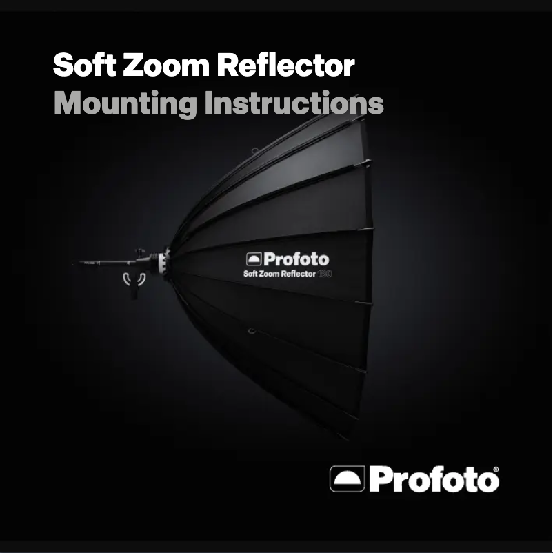 Page n°1 - Manuel utilisateur Profoto Soft Zoom Reflector