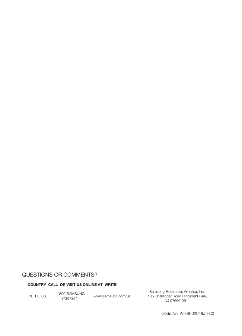 Page 1 de la notice Manuel utilisateur Samsung HT-TZ515T