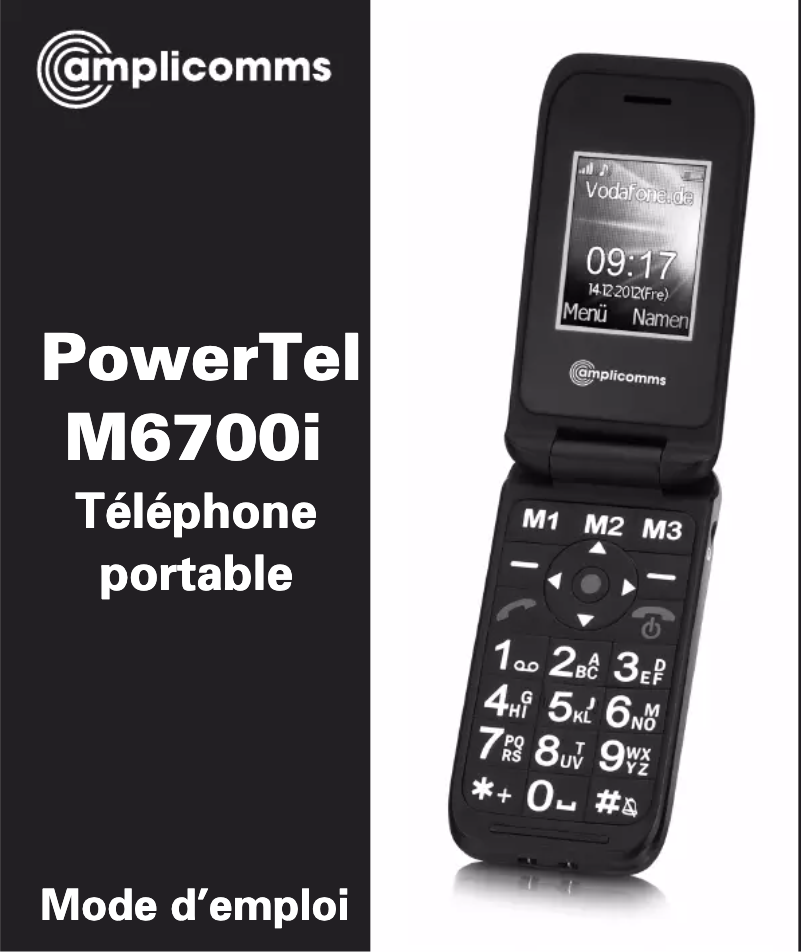 Page n°1 - Manuel utilisateur Amplicomms PowerTel M6700i