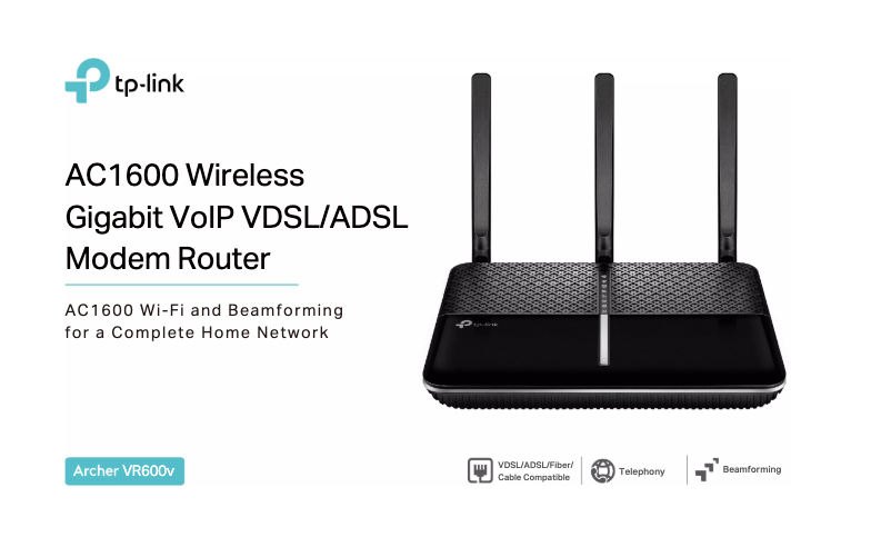 Page 1 de la notice Fiche technique TP-Link Archer VR600v