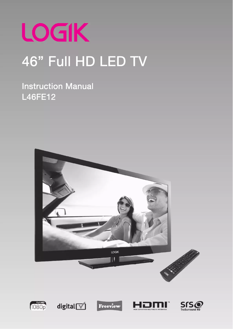 Page 1 de la notice Manuel utilisateur Logik L46FE12