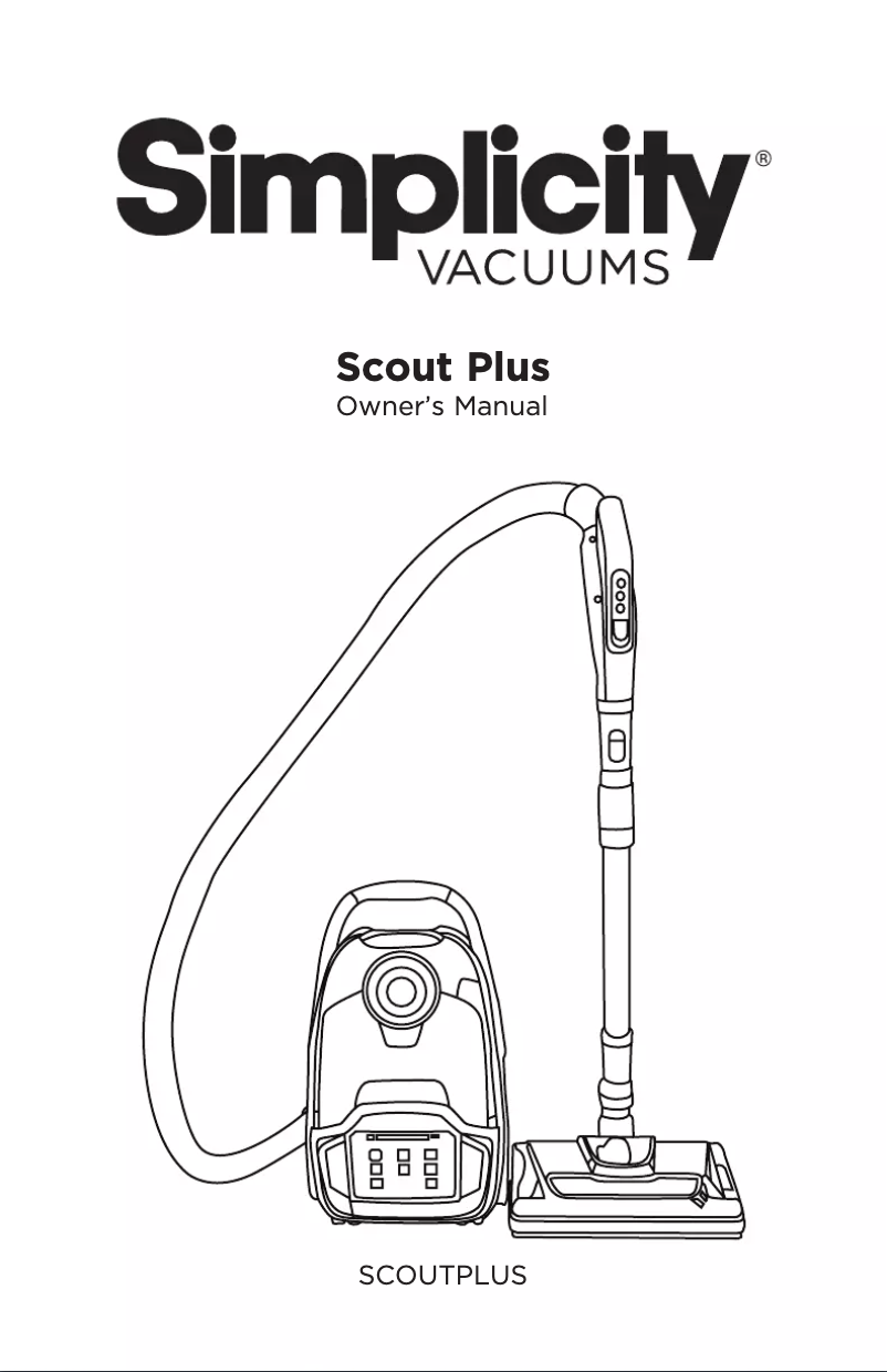 Image de la première page du manuel de l'appareil Scout Plus