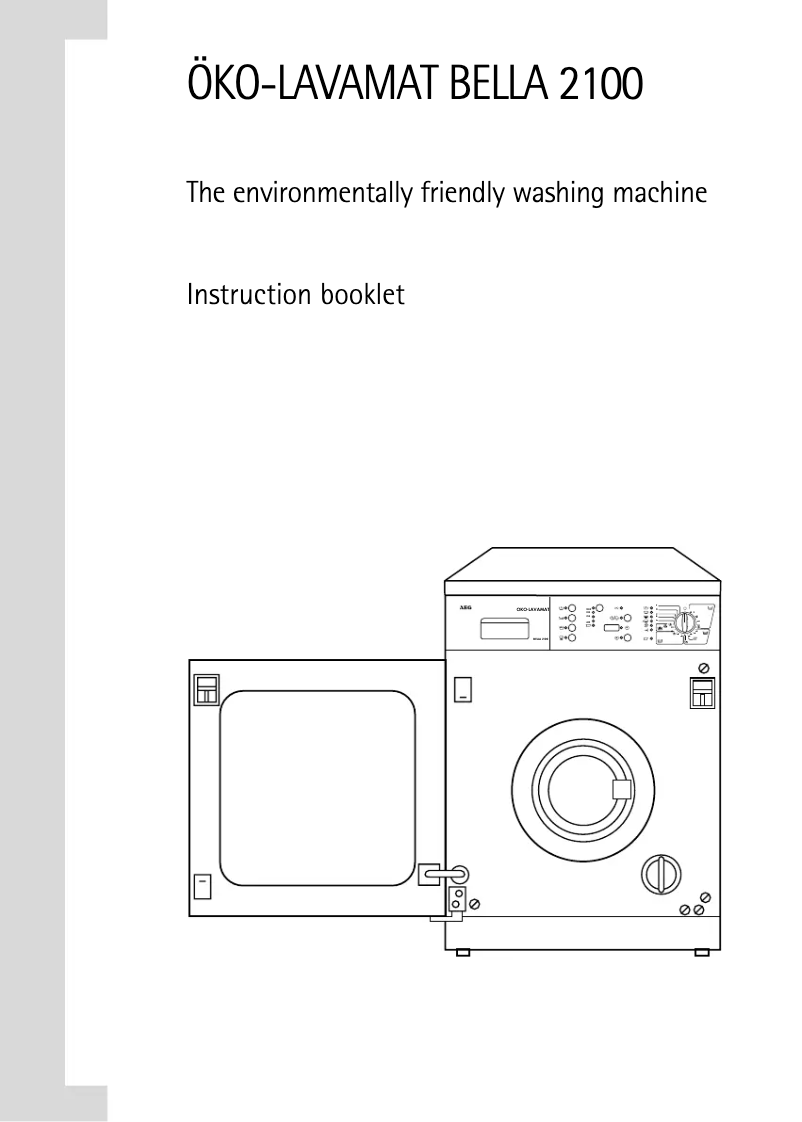Image de la première page du manuel de l'appareil OKO Lavamat Bella 2100