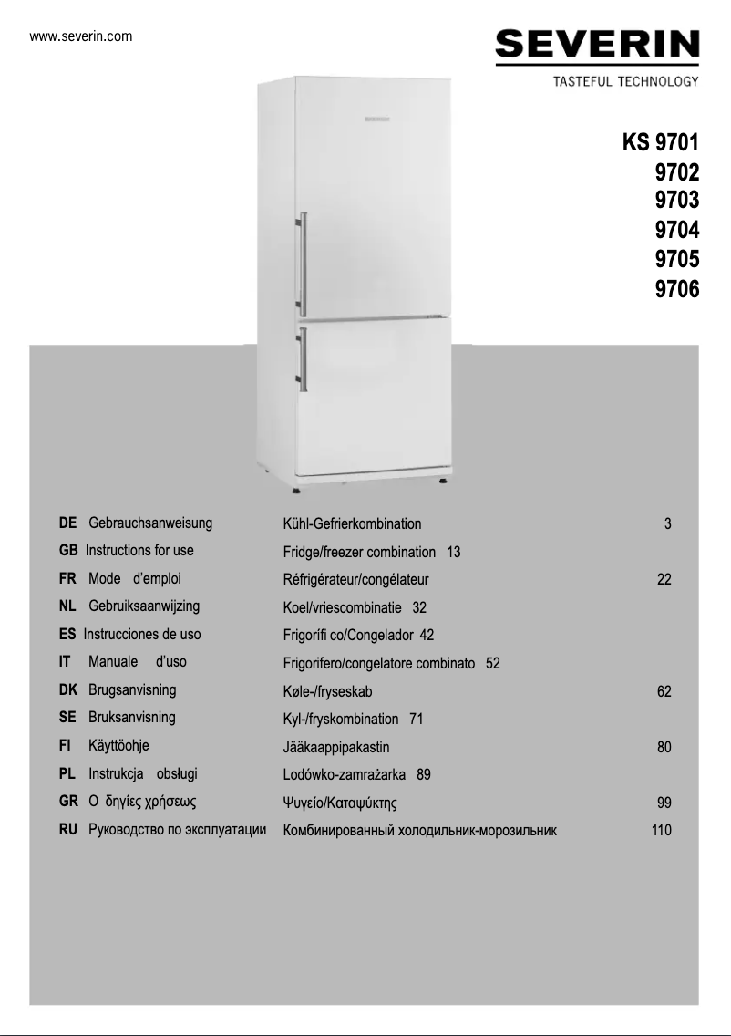 Imagen de la primera página del manual del dispositivo KS 9706