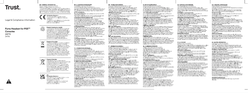 Image de la première page du manuel de l'appareil Forta GXT 498