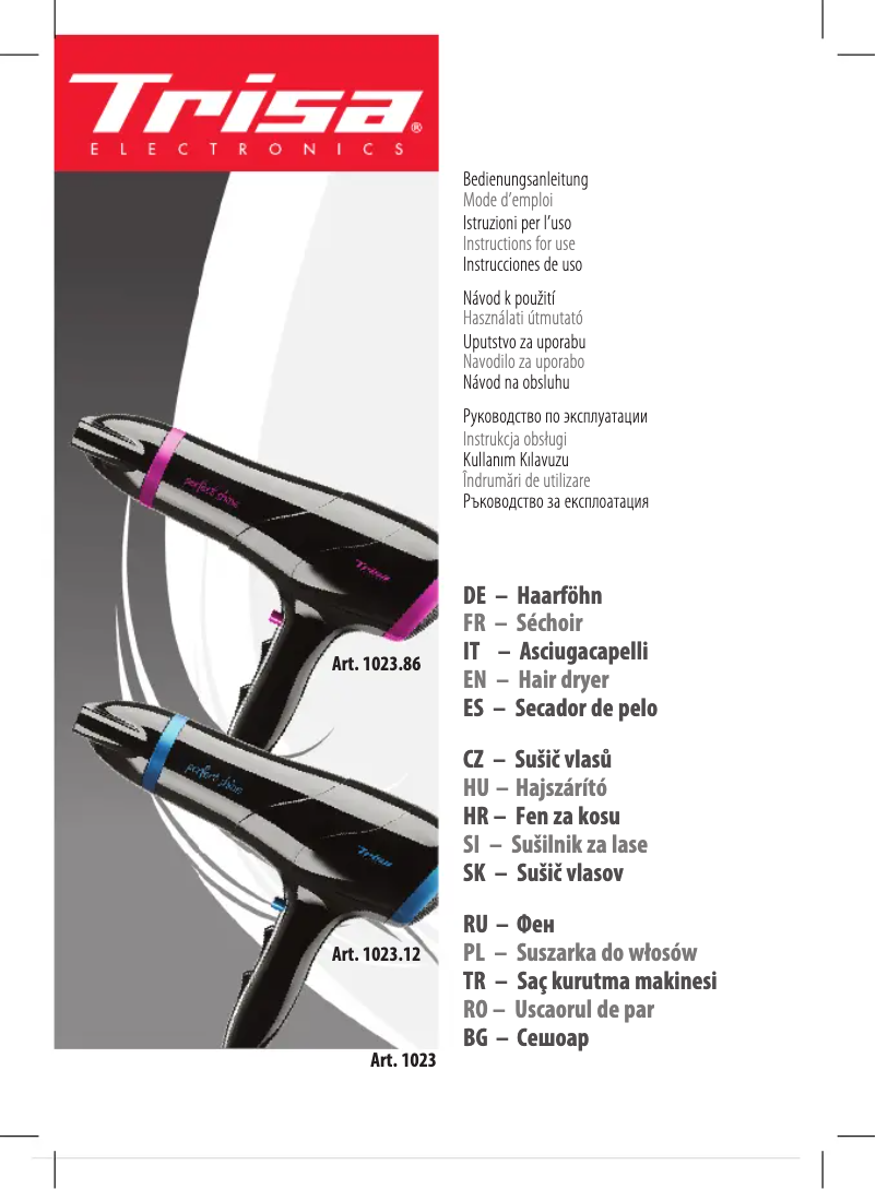 Image de la première page du manuel de l'appareil Perfect Shine