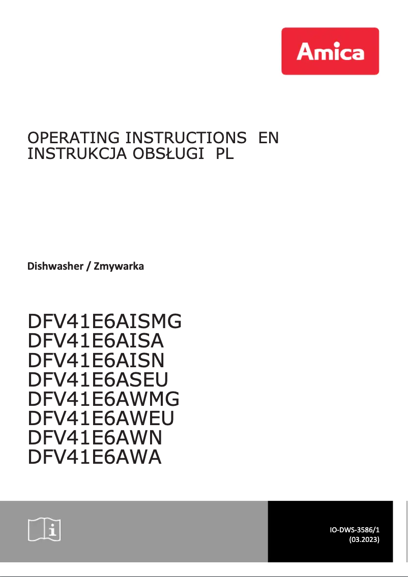 Imagen de la primera página del manual del dispositivo DFV41E6aWEU