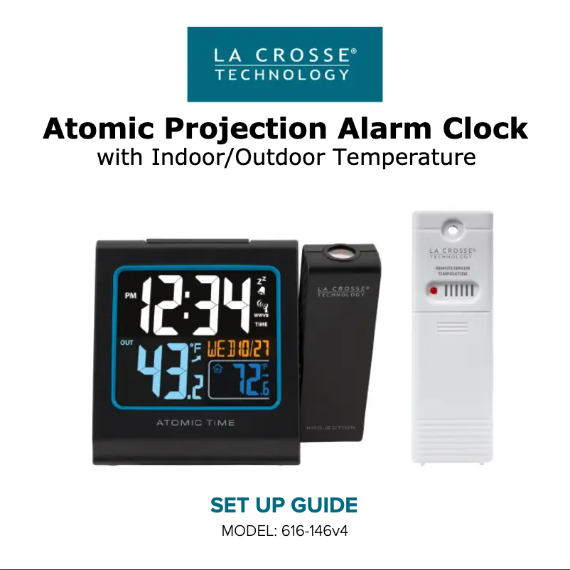 Page 1 de la notice Manuel utilisateur La Crosse Technology 616-146V4