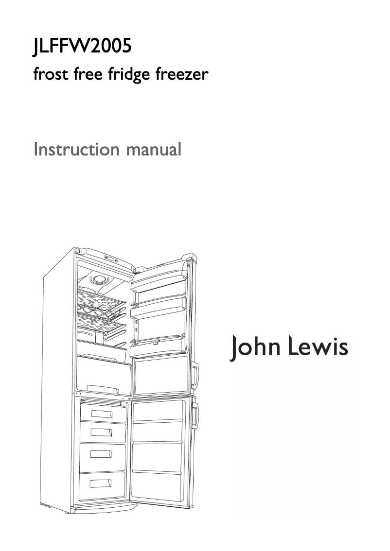 Page n°1 - Manuel utilisateur John Lewis JLFFW 2005