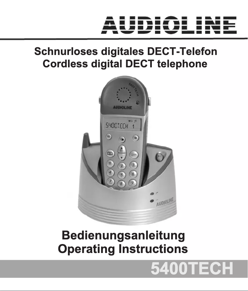 Image de la première page du manuel de l'appareil 5400TECH