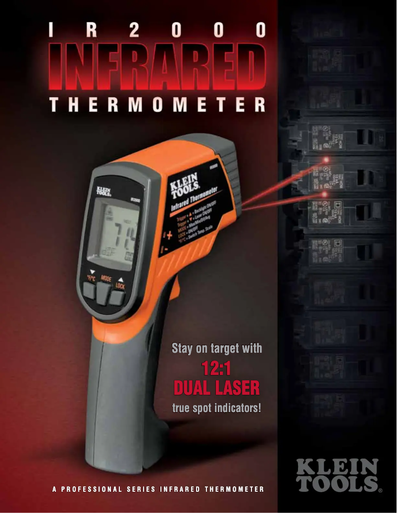 Page 1 de la notice Brochure Klein Tools IR2000