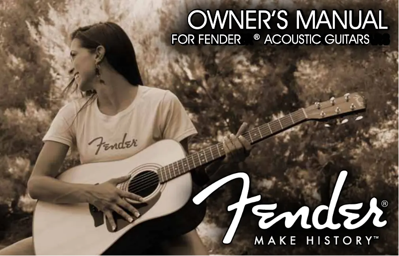 Page 1 de la notice Manuel utilisateur Fender Redondo Mini