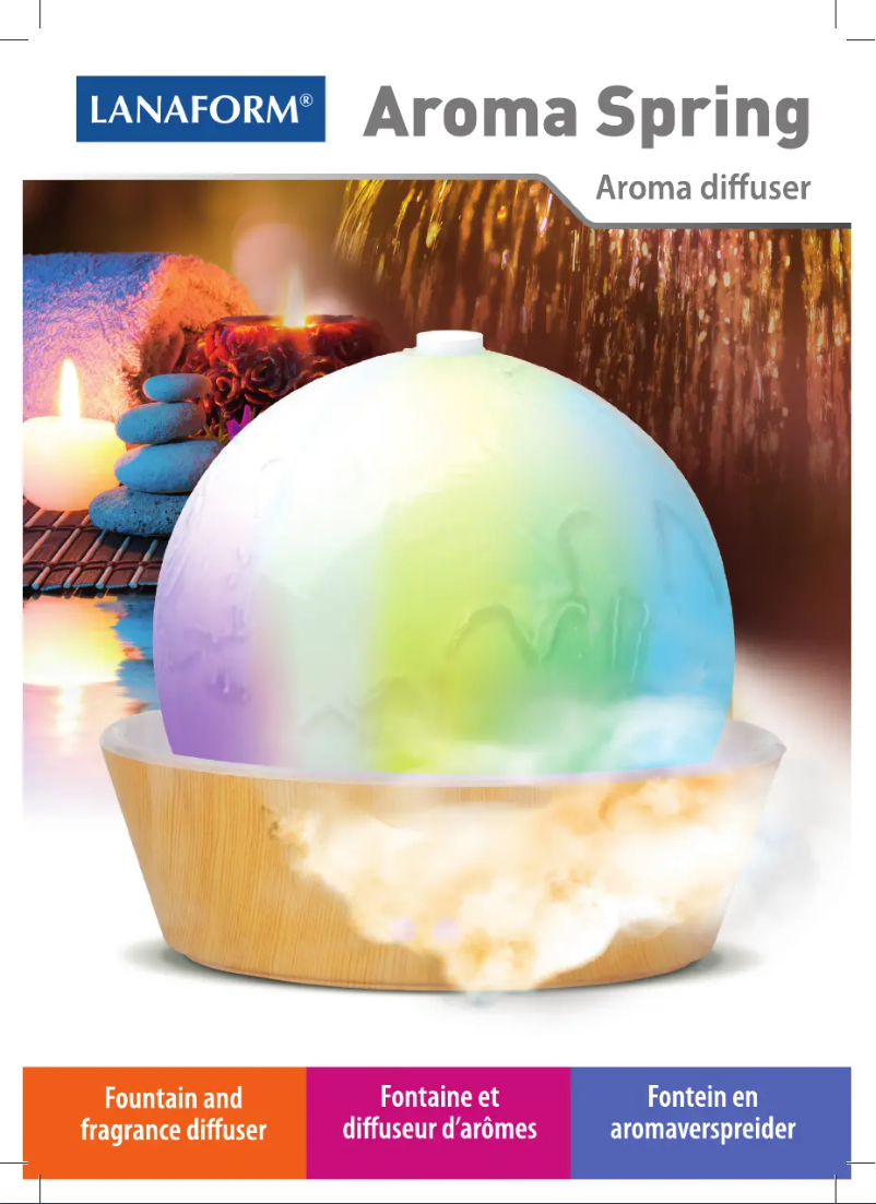 Image de la première page du manuel de l'appareil Aroma Spring