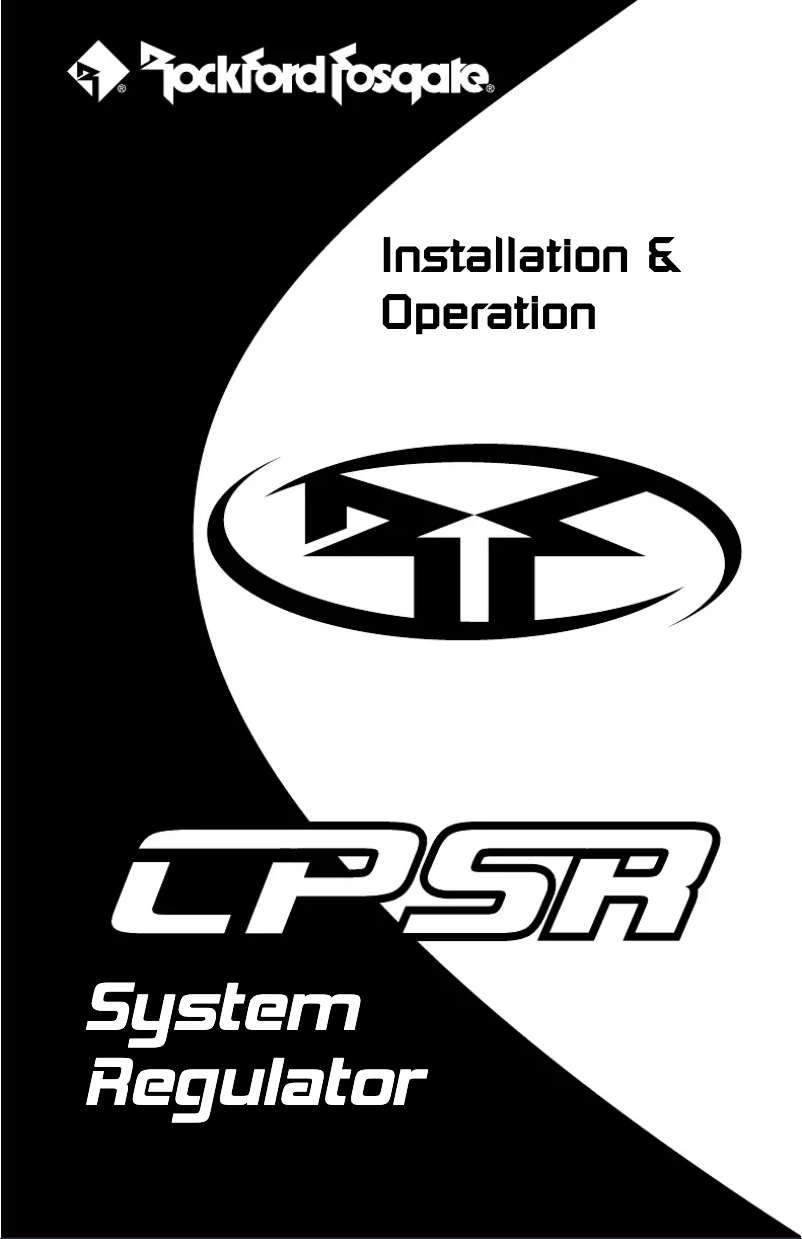 Image de la première page du manuel de l'appareil CPSR