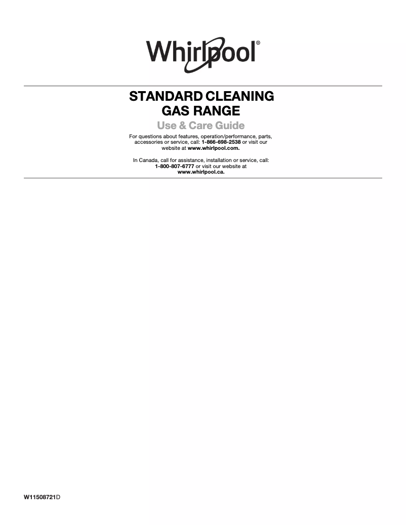 Image de la première page du manuel de l'appareil WFG505M0M