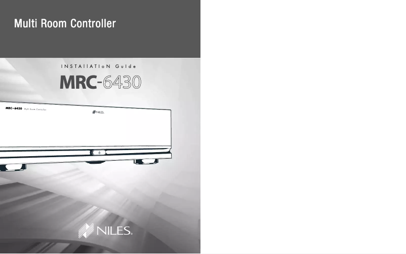 Page 1 de la notice Manuel utilisateur Niles MRC-6430