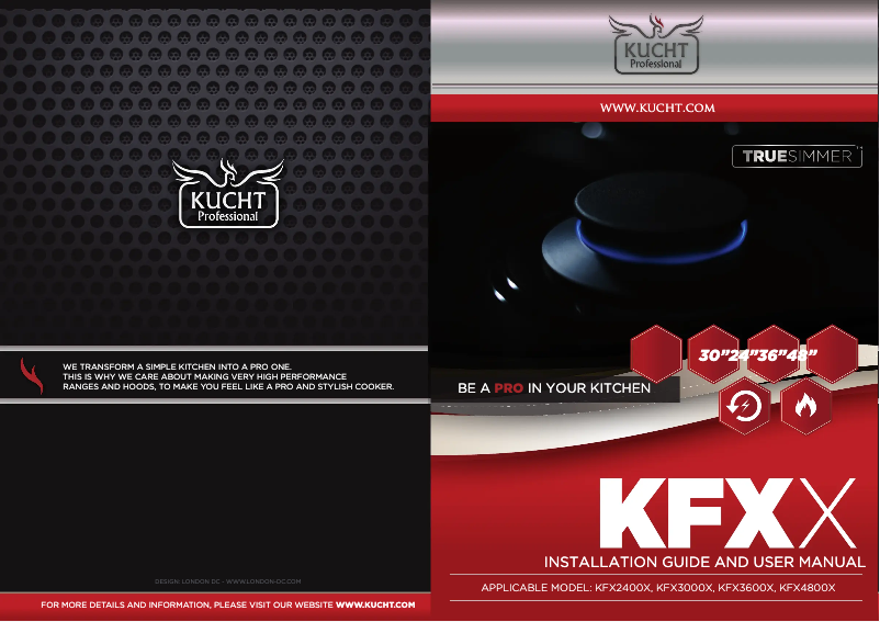 Page 1 de la notice Manuel utilisateur Kucht TrueSimmer KFX3600X