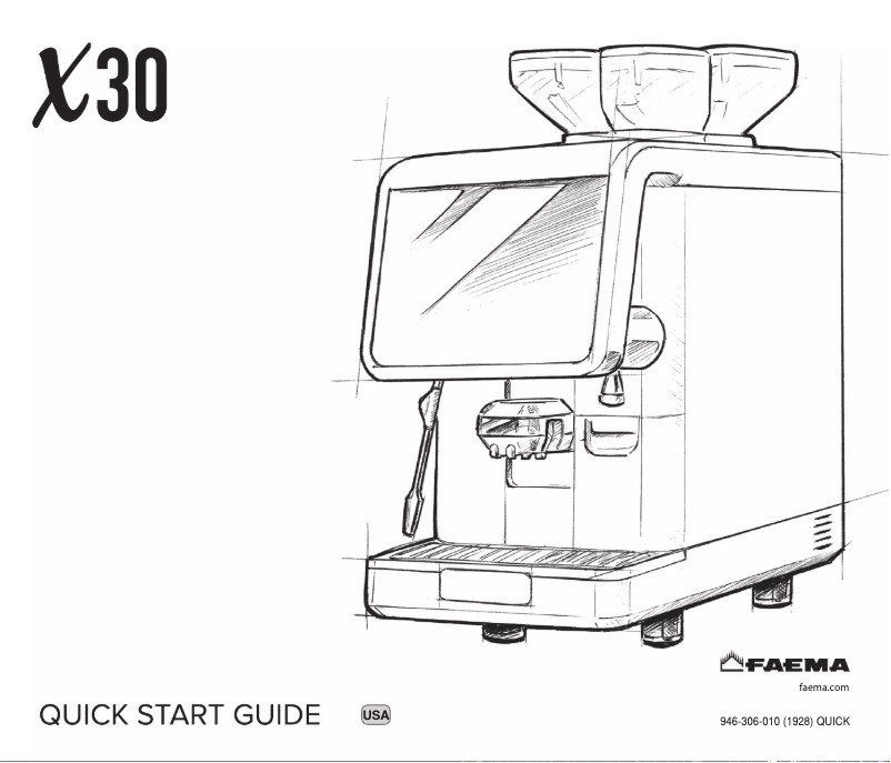 Page n°1 - Manuel utilisateur Faema X30