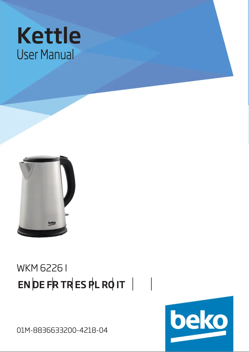 Page n°1 - Manuel utilisateur Beko WKM6226I