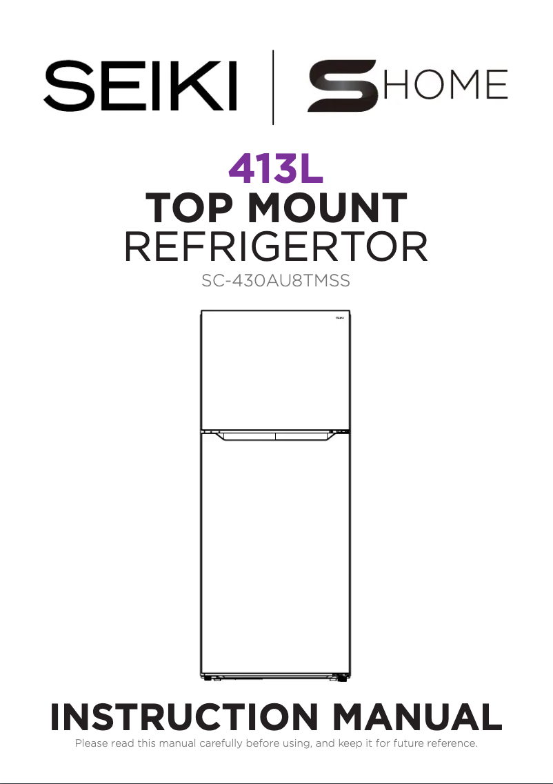 Image de la première page du manuel de l'appareil SC-430AU8TMSS