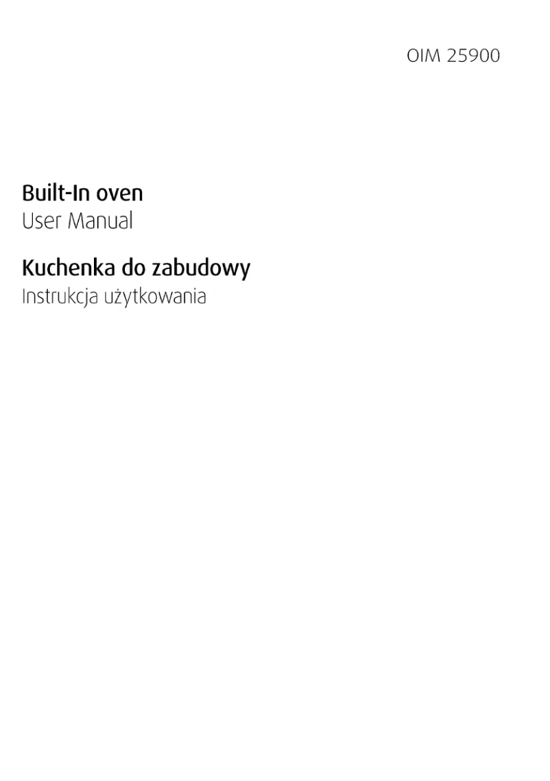 Page n°1 - Manuel utilisateur Beko OIM 25900