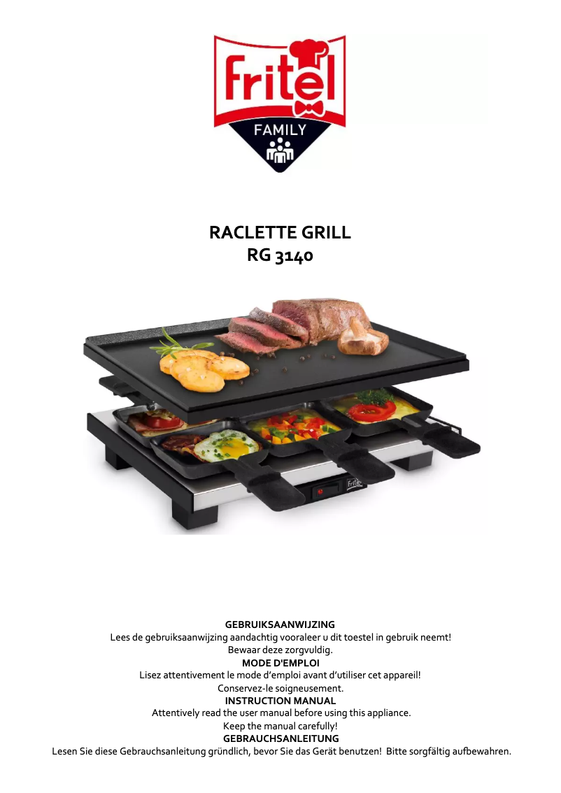 Page n°1 - Manuel utilisateur Fritel RG 3140