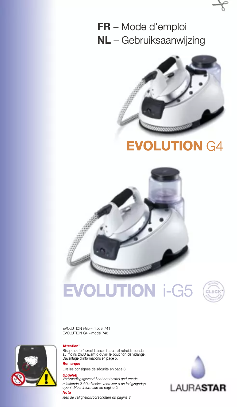 Page n°1 - Manuel utilisateur laurast Evolution i-G5