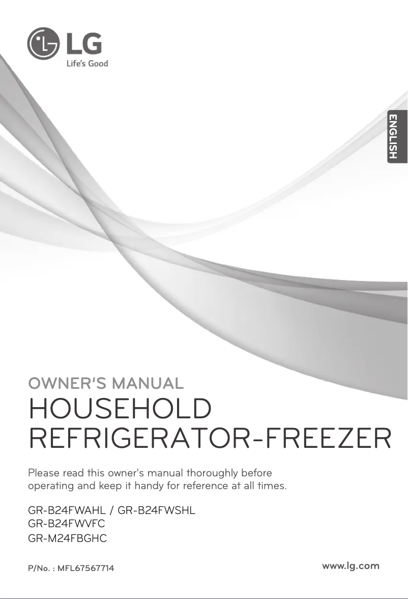 Page 1 de la notice Manuel utilisateur LG GR-M24FBGHC
