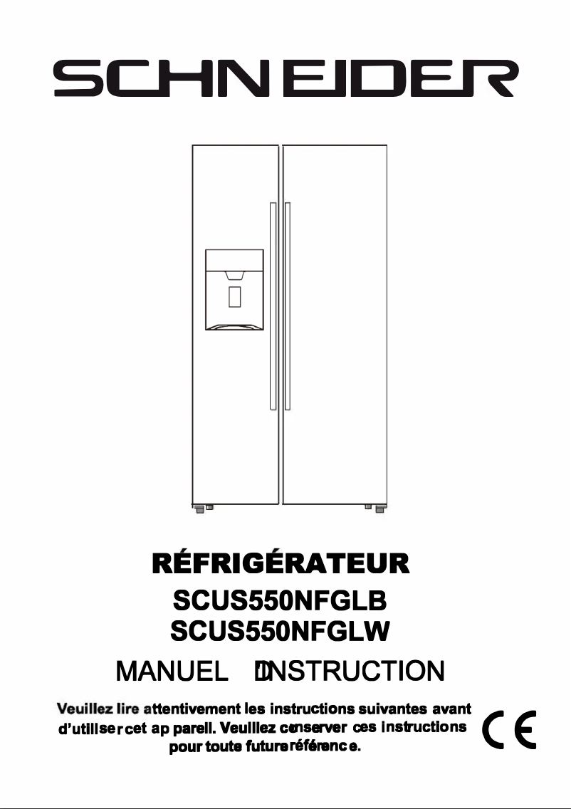 Image de la première page du manuel de l'appareil SCUS550NFGLB