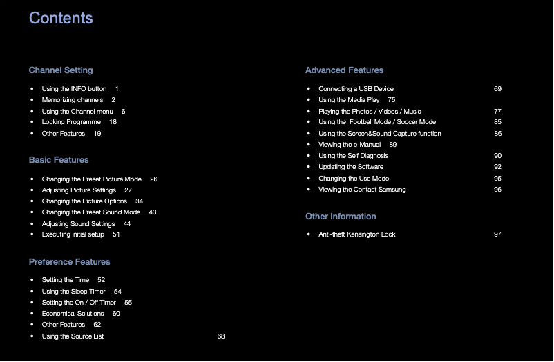 Image de la première page du manuel de l'appareil UA48H4288AJ