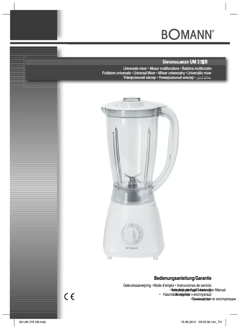 Page 1 de la notice Manuel utilisateur Bomann UM 3 CB