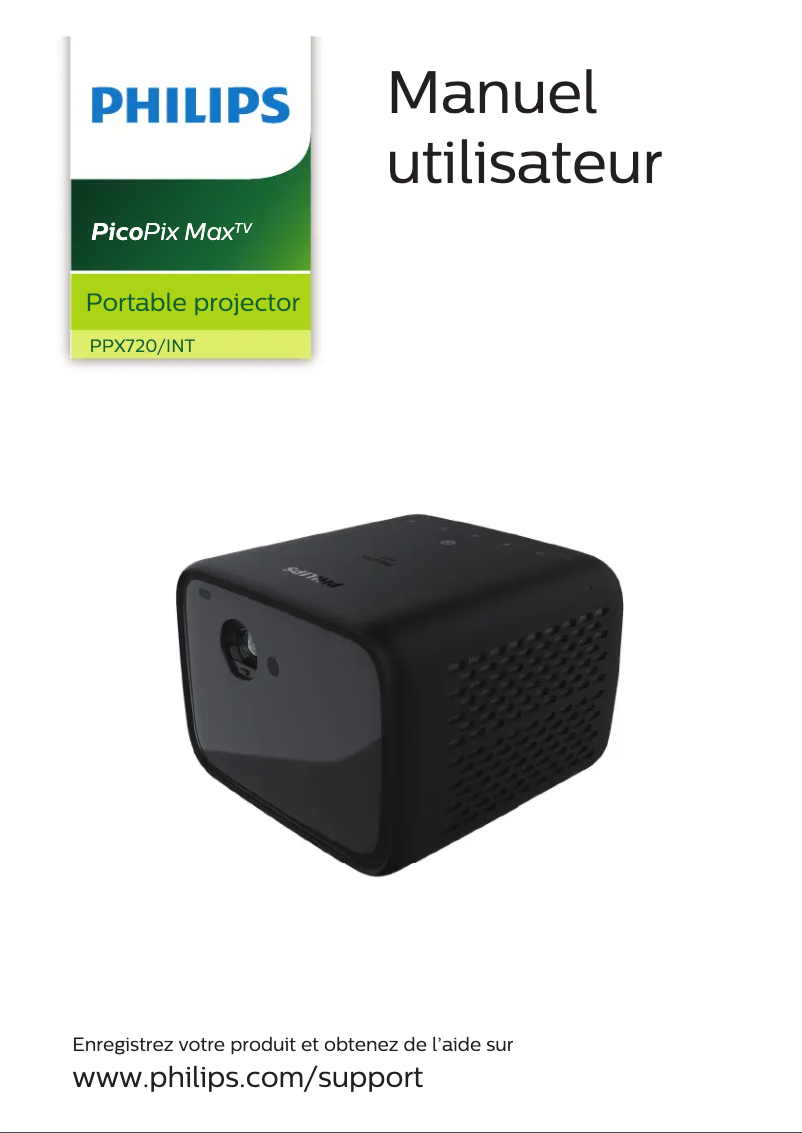 Image de la première page du manuel de l'appareil PicoPix MaxTV PPX720