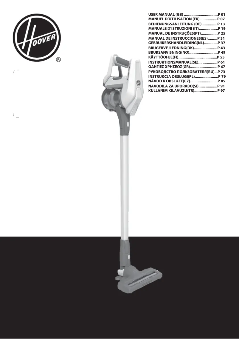 Page n°1 - Manuel utilisateur Hoover H-FREE 300 HF322AFP 011