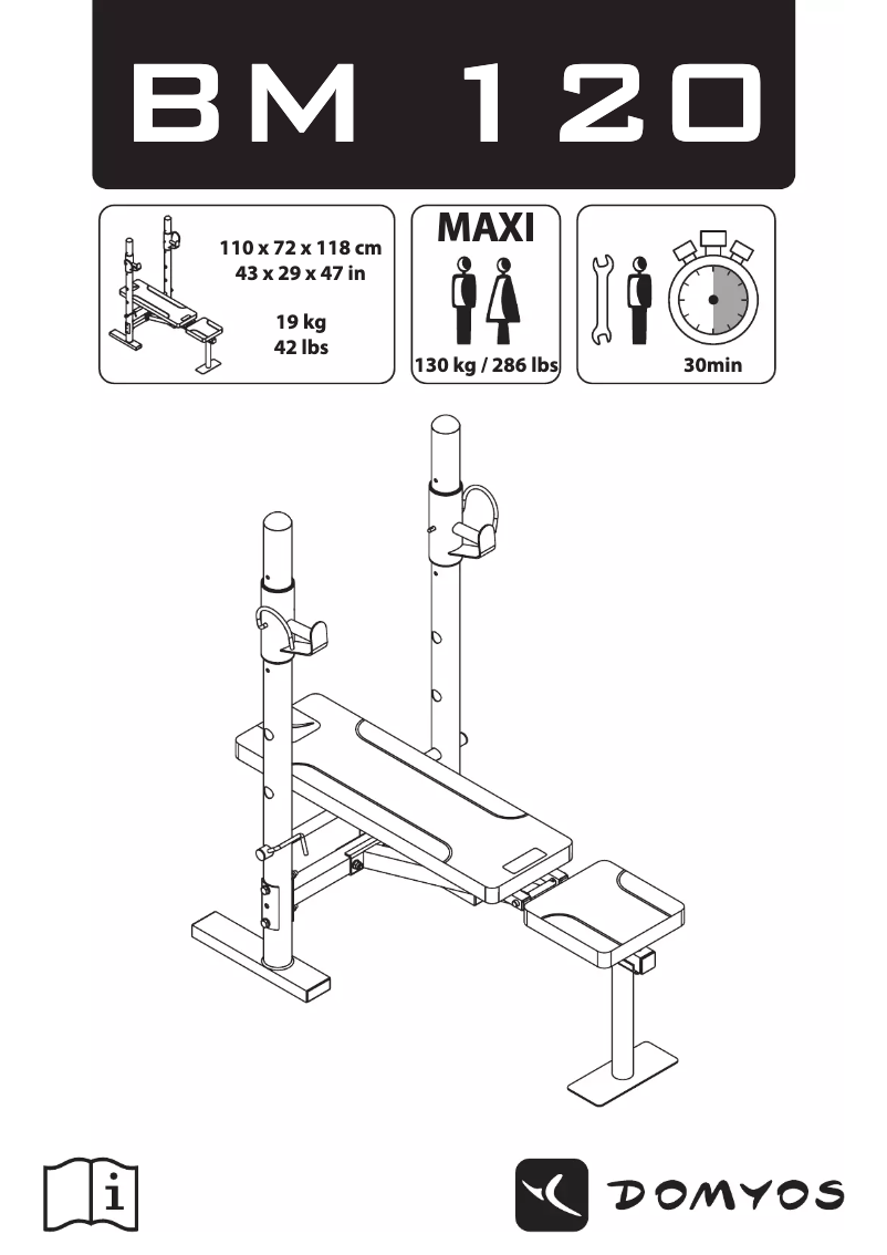 Page 1 de la notice Manuel utilisateur Domyos BM 120